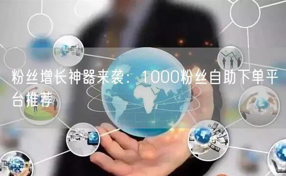 粉丝增长神器来袭:1000粉丝自助下单平台推荐
