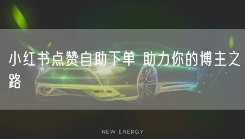 小红书点赞自助下单 助力你的博主之路