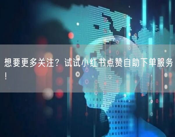 想要更多关注？试试小红书点赞自助下单服务！