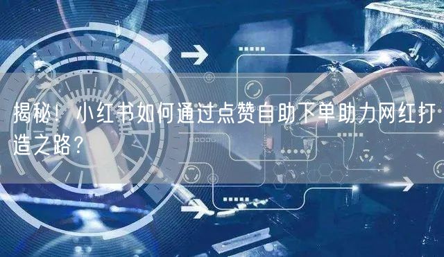 揭秘！小红书如何通过点赞自助下单助力网红打造之路？