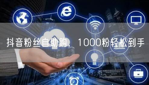 抖音粉丝自助购,1000粉轻松到手
