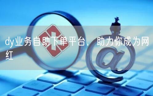 dy业务自助下单平台,助力你成为网红