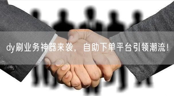 dy刷业务神器来袭，自助下单平台引领潮流！
