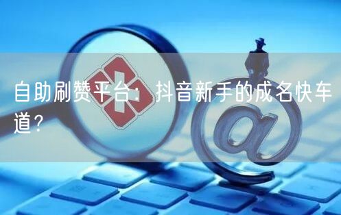 自助刷赞平台:抖音新手的成名快车道?