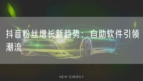 抖音粉丝增长新趋势：自助软件引领潮流