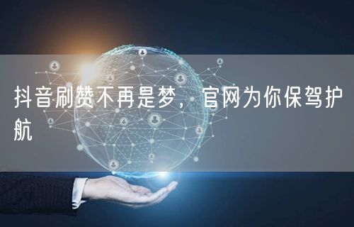 抖音刷赞不再是梦，官网为你保驾护航