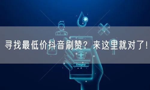 寻找最低价抖音刷赞？来这里就对了！