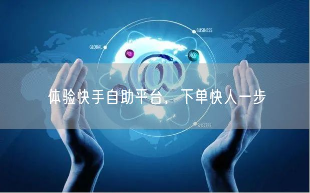 体验快手自助平台，下单快人一步