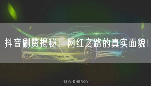 抖音刷赞揭秘：网红之路的真实面貌！