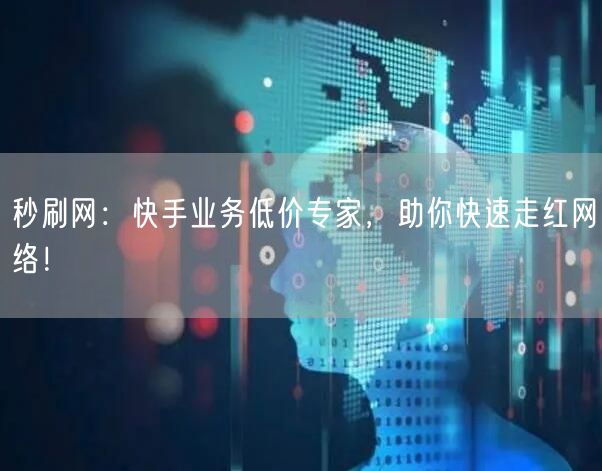 秒刷网：快手业务低价专家，助你快速走红网络！