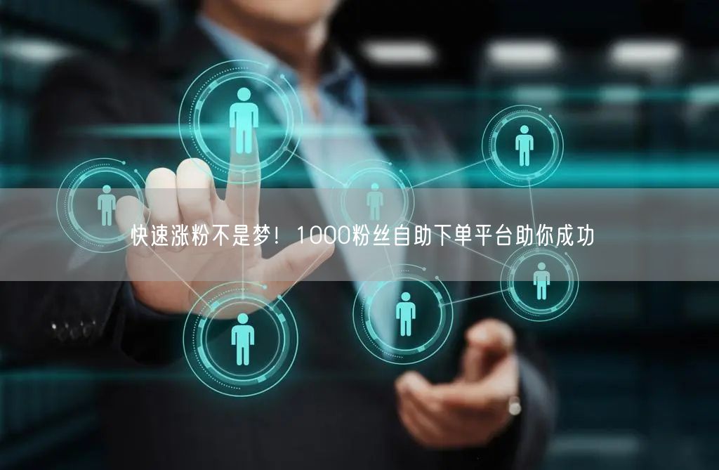 快速涨粉不是梦！1000粉丝自助下单平台助你成功