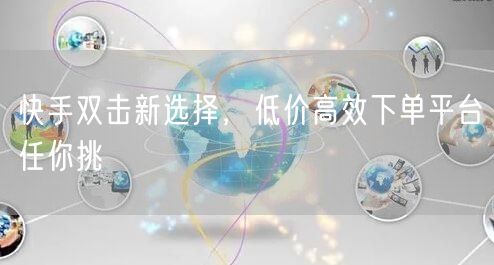 快手双击新选择，低价高效下单平台任你挑