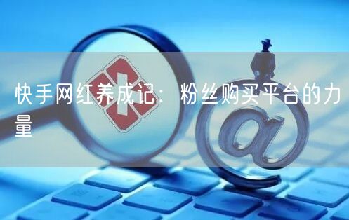 快手网红养成记：粉丝购买平台的力量