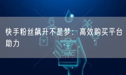 快手粉丝飙升不是梦：高效购买平台助力