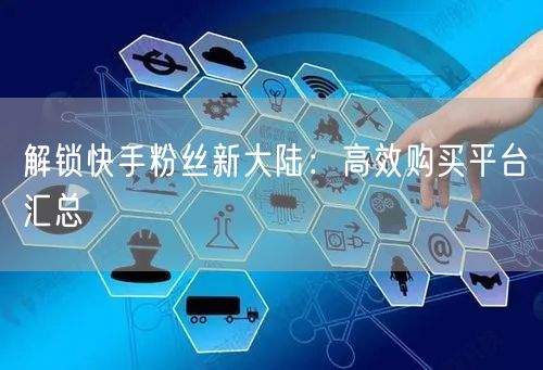解锁快手粉丝新大陆：高效购买平台汇总