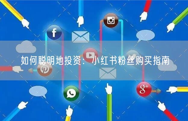 如何聪明地投资：小红书粉丝购买指南