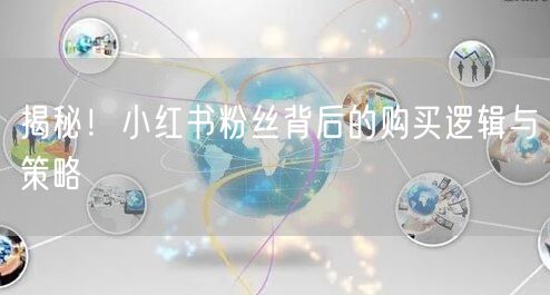 揭秘！小红书粉丝背后的购买逻辑与策略