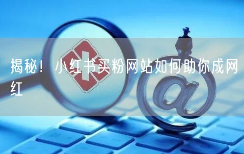 揭秘！小红书买粉网站如何助你成网红