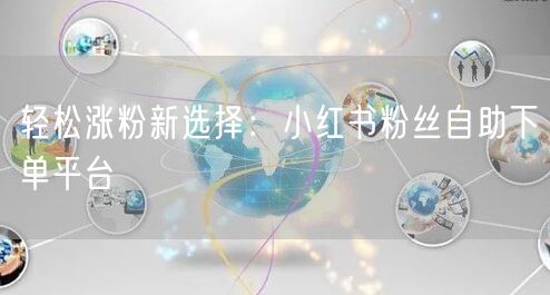 轻松涨粉新选择：小红书粉丝自助下单平台