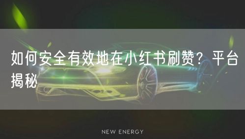 如何安全有效地在小红书刷赞？平台揭秘