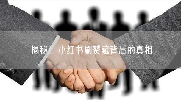 揭秘！小红书刷赞藏背后的真相