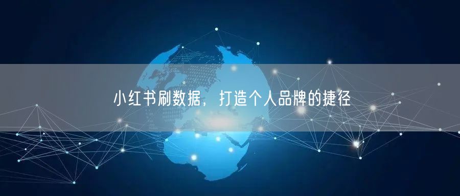 小红书刷数据，打造个人品牌的捷径