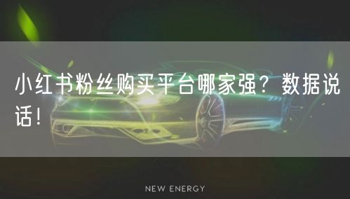 小红书粉丝购买平台哪家强？数据说话！