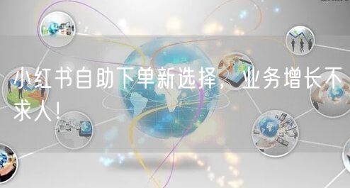 小红书自助下单新选择，业务增长不求人！