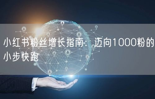 小红书粉丝增长指南：迈向1000粉的小步快跑
