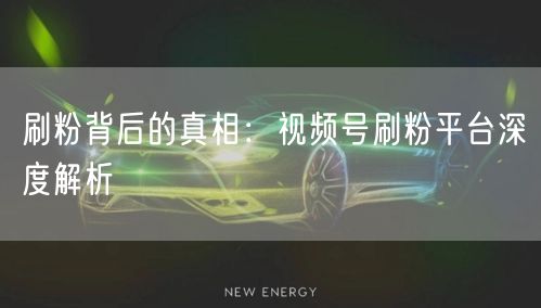 刷粉背后的真相：视频号刷粉平台深度解析