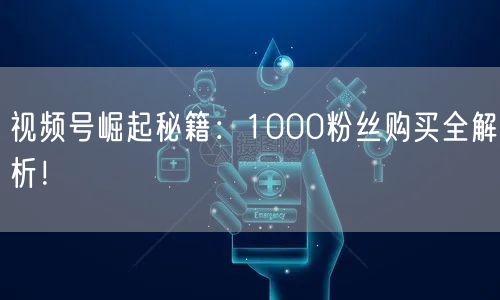 视频号崛起秘籍：1000粉丝购买全解析！